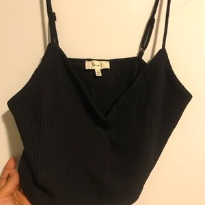 Black crop top